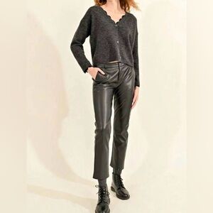 MOLLY BRACKEN Faux Leather Pants